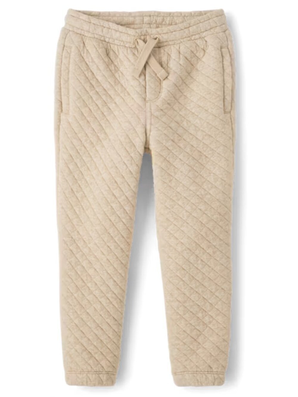 NWT New Gymboree Quilted Jogger Beige Cotton Pants Size 2T